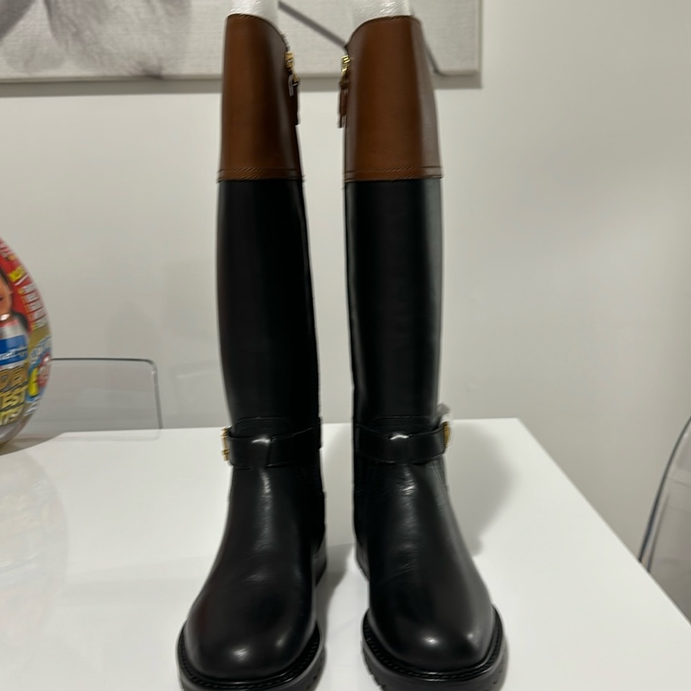 Ralph Lauren everly- bo tall boot size 5